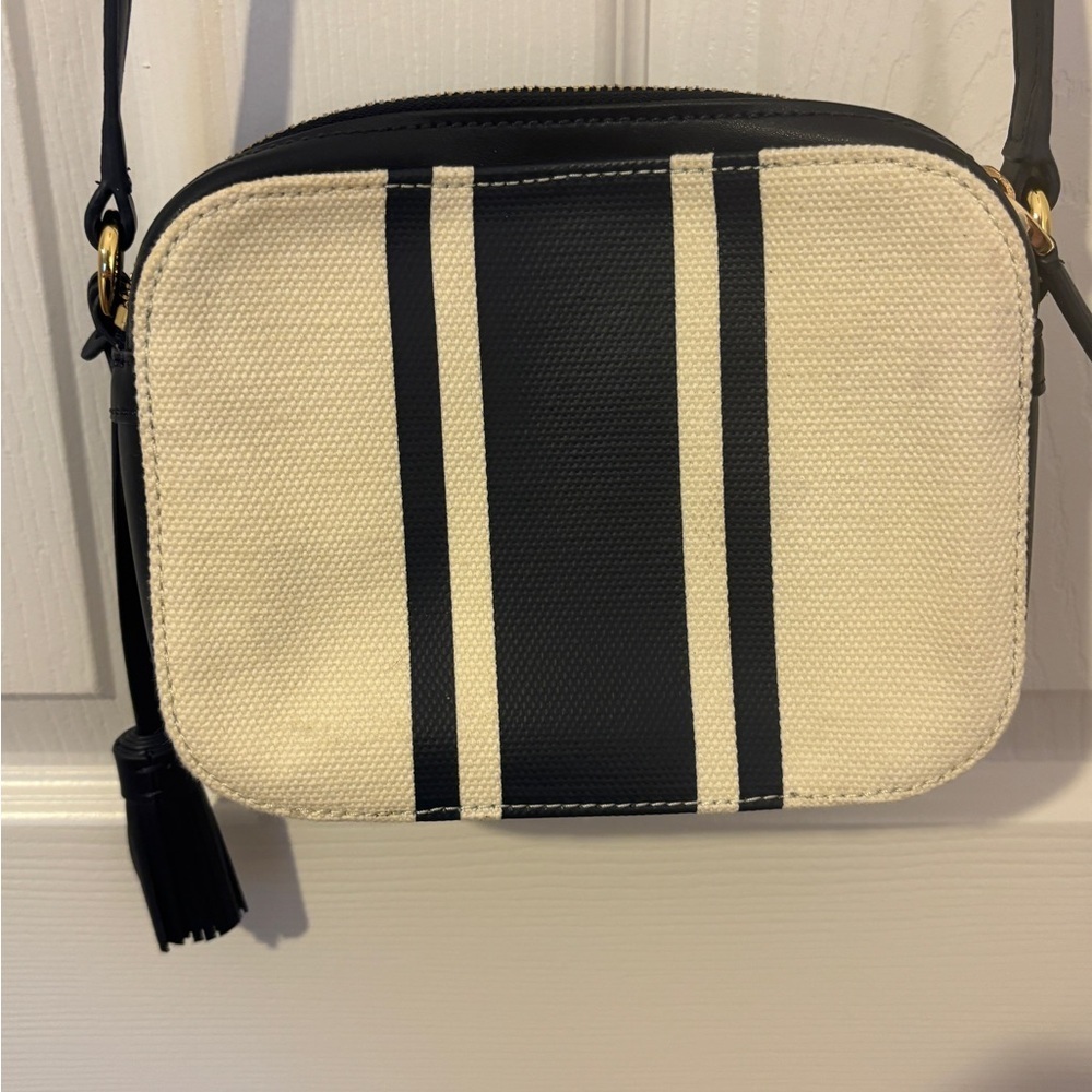 Sleek Stylish LAUREN RALPH LAUREN Hayes Medium Leather Crossbody Navy Blue - Picture 7 of 14